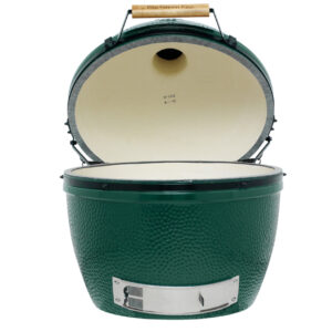 Big Green Egg XL med åpent lokk. uten understell